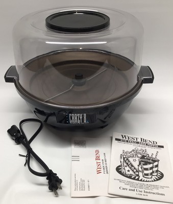 west bend crazy 8 popcorn popper