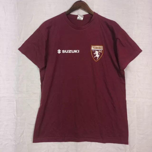 Torino Calcio Football Jersey Suzuki Tg L, Granata #Sempreforzatoro Sport Tee