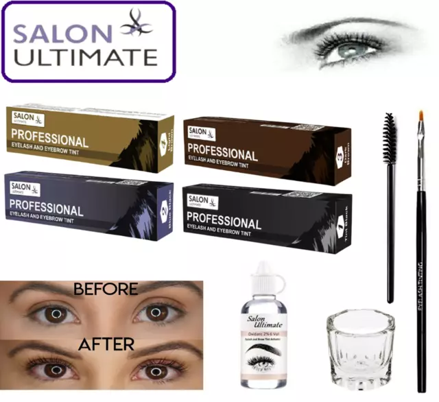 Julienne Professional Tinting Eyelash & Eyebrow Dye Tint Lash Full Kit Developer