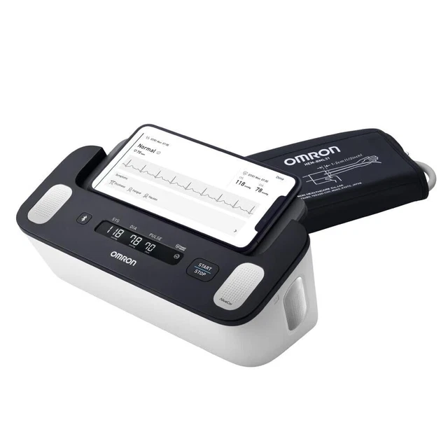 OMRON COMPLETE BLUETOOTH Blood Pressure Monitor & ECG Machine; Measure
