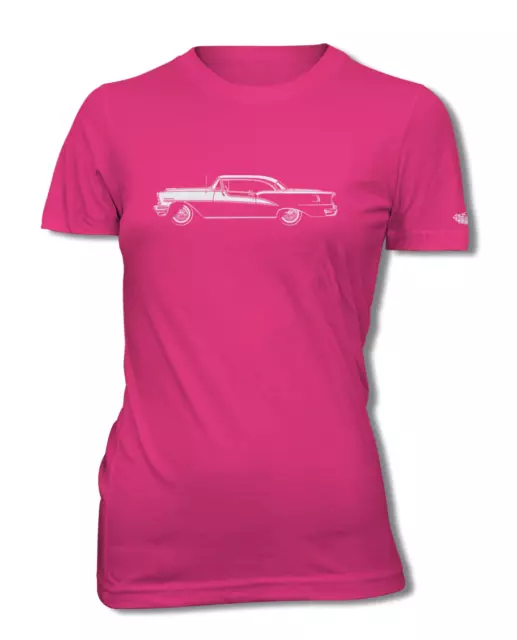 1955 Oldsmobile 98 Holiday Hardtop Women T-Shirt - 8 Colors - American Cotton