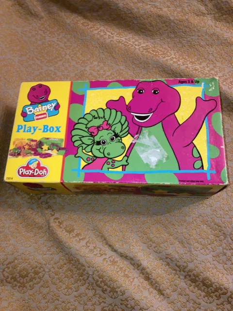 BARNEY PLAY-DOH PLAY Box Set Vintage 1993 Playdoh Barney the Dinosaur ...