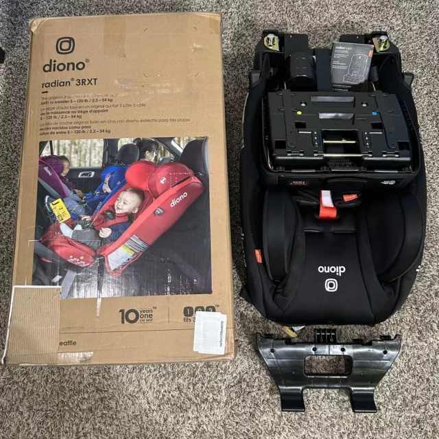 Diono Radian 3RXT All-in-One Convertible Booster Child Safety Car Seat Jet Black