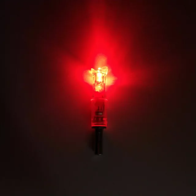 6X LED Lighted Automatically Crossbow bolts Arrow Nocks Tail 7.6mm Tracer track 3