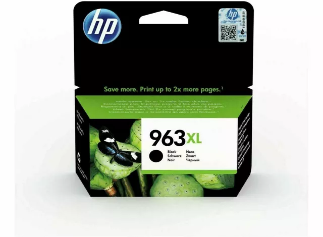 Genuine Original HP 963XL Black Ink Cartridge 3JA30AE **NEW IN BOX**