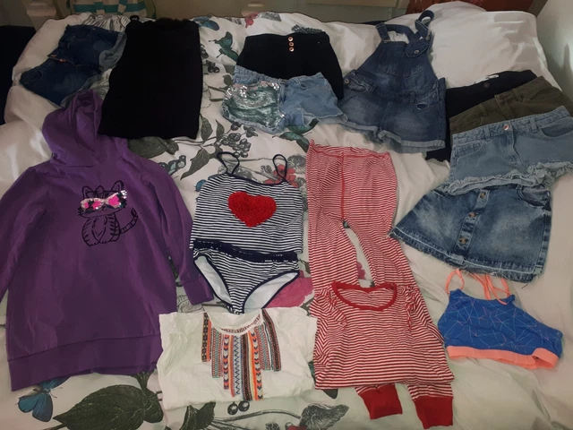 Girls Clothes Bundle 10 Yrs Next , Shein,tu, cat top 17 items