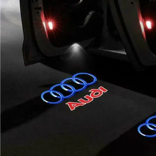 4x Original Audi Sport LED Einstiegsbeleuchtung Tür Logo Projektor VIELE  AUDI
