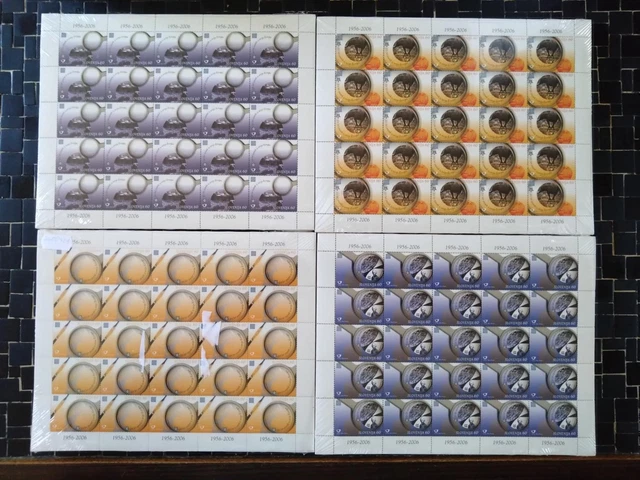 Slowenien Nr. 543 - 546 ** Bögen, OVP, je 50 Stk., 50 Jahre Europa/CEPT