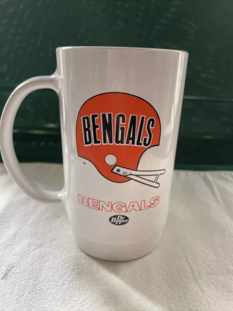 Vintage Bengals Plastic Mug Cup Dr Pepper Sonic NFL
