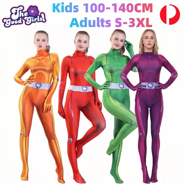 Totally Spies Cosplay Costume Jumpsuits Halloween Party Kids Adults Book Week AU