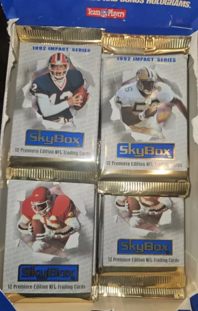 1992 Skybox Impact Series NFL Football  12 CARD PACK