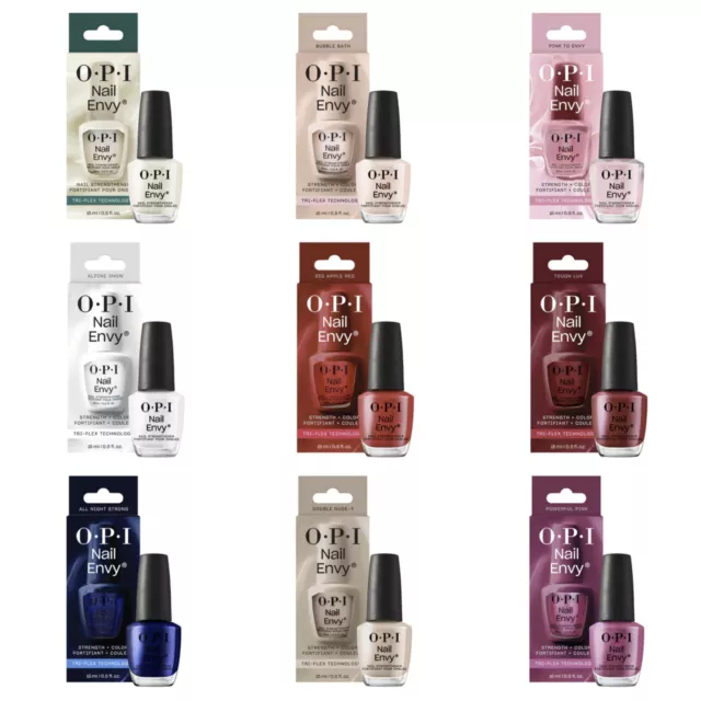 OPI Nail Envy Strengthener Tri-Flex Technology 15ml - All 9 Colours