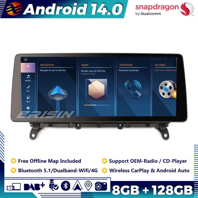 Autoradio GPS BMW X3 F25 2011 à 2013 - Carplay & Android - 8.8 / 10.2