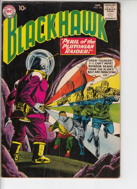 Blackhawk #149 Jun 1960 Pluto Raider 4.0 & Blackhawk #156 Jan 1961 3.0 Lot Of 2