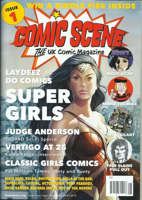 COMIC SCENE: THE Uk Comic Magazine # 1 Vfn/Nm Issue One October 2018 ...