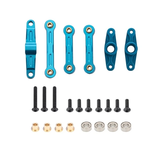Aluminum Alloy Ball Bearing Crank Steering Set For Tamiya TT 02 TT02 1/10 RC Car