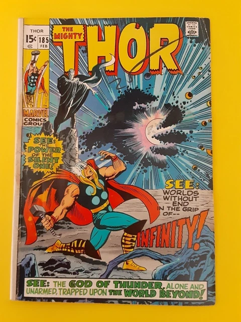 THE MIGHTY THOR Comic Book Vol. 1 Number 185 (Marvel, February 1971). Complete!!