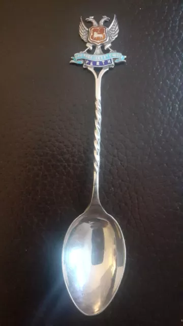 Vintage Sterling Silver Souvenir Spoon Perth Scotland