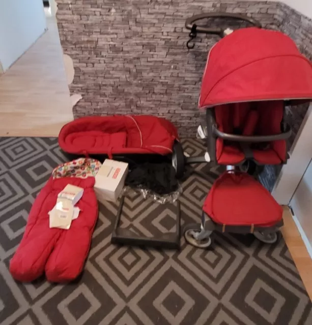 Kinderwagen Stokke Xplory  mit VIEL ZUBEHÖRE TOP