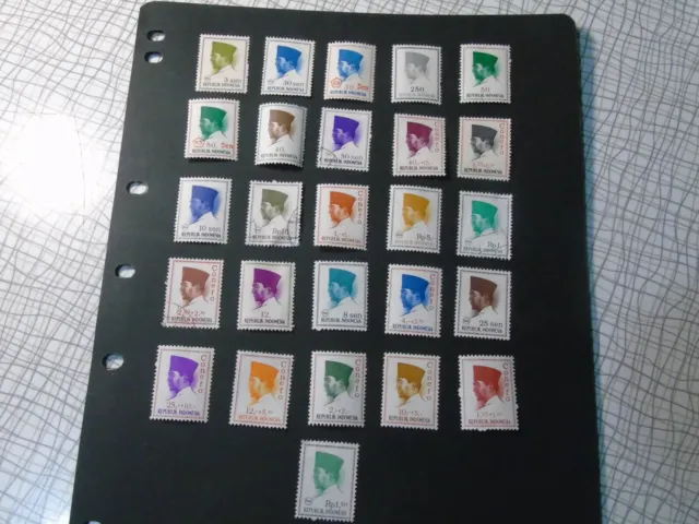 Indonesia - selection of 138 mint/used stamps
