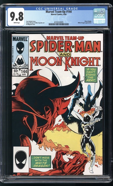 Marvel Team-Up 144 CGC 9.8 NM/M Moon Knight White Dragon Spider-Man Milgrom cov
