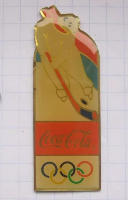 COCA COLA / OLYMPISCHE SPIELE EISBÄR .................... Wintersport Pin (218e)