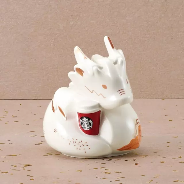 STARBUCKS DRAGON COIN Bank Chinese New Year 2024 Zodiac Siren Ceramic