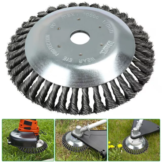 Unkrautbürste Hochwertiger Für Stihl 25,4x200mm Silber Motorsense Freischneider