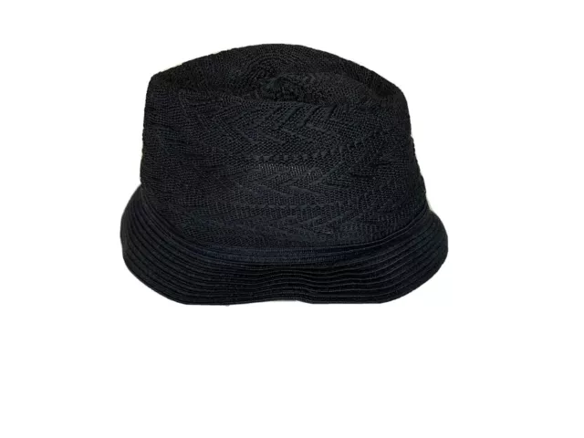 COLLECTION XIIX Women's Hat Fedora Adjustable Light Weight Deep Black $28