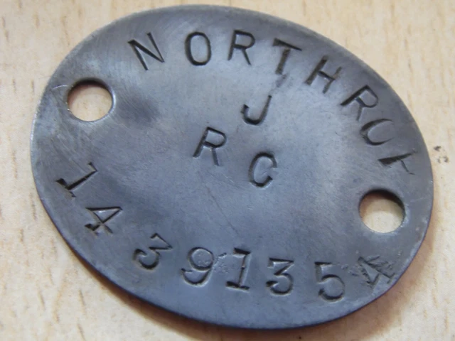 WW2 RELIC DOGTAG ww2 RAC RTR Recce Replacement from GSC - NORTHROP 354 ...