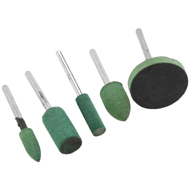 Set di strumenti rimozione ruggine e lucidatura con teste di rettifica in gomma per utensili rotanti