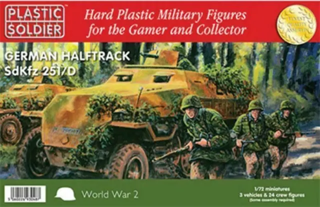 Plastic Soldier Company 1:72 WWII GERMAN SDKFZ HALF TRACK Scale PSC WW2V20006