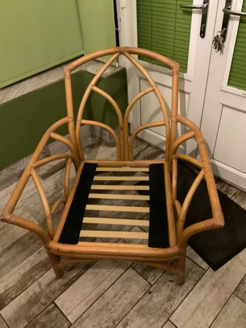 Used cane chair ideal for the conservatory