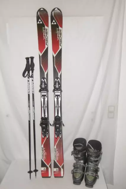 Fischer " Viron " Top Ski Allround Carver 160 Cm + Skischuhe Gr:43 Im Set