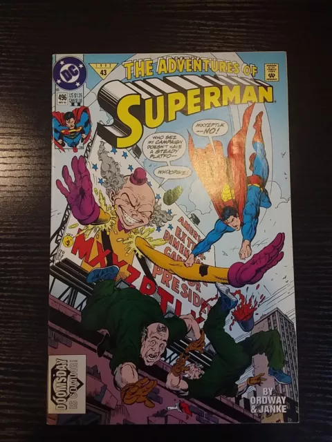DC Comics The Adventures of Superman #496 November 1992 Comic Book Graphic Novel