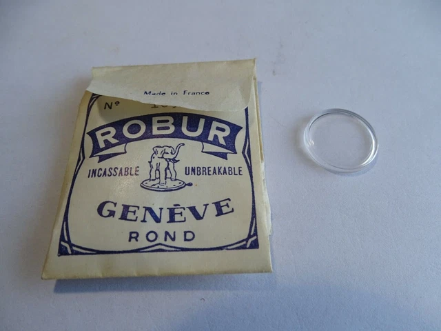 Verre De Lunette Incassable ROBUR Pour Montre - 16 X 12 Mm, Horlogerie Française
