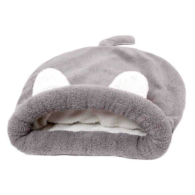 Saco de dormir para gatos cama cueva mascotas para gatos de interior nido de perrera
