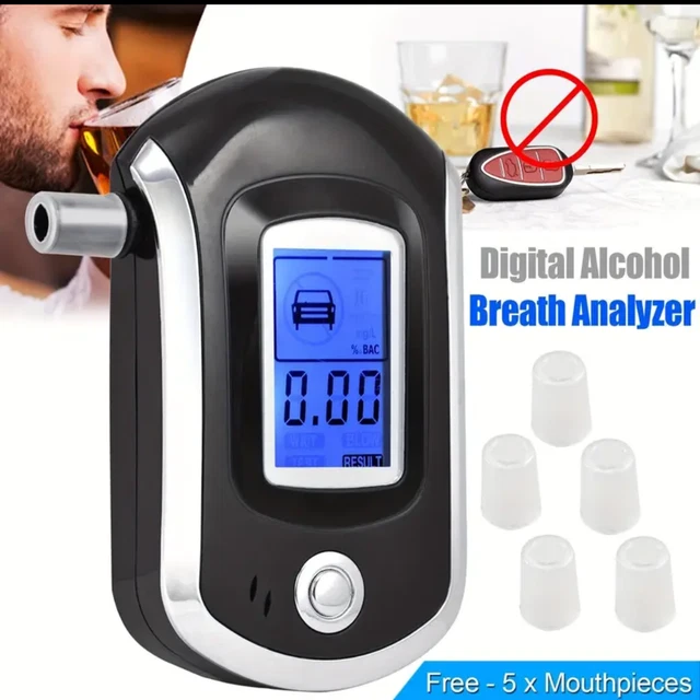 5 boquillas soplables probador digital de alcohol probador BAC