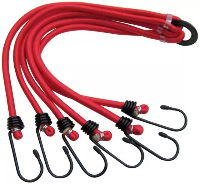 Multiclaw Equipaje Bungee Cuerdas, 6 Garras, Rojo SWLE5