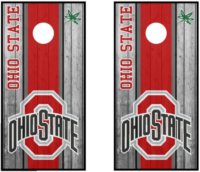 Ohio state cornhole board vinyl wraps