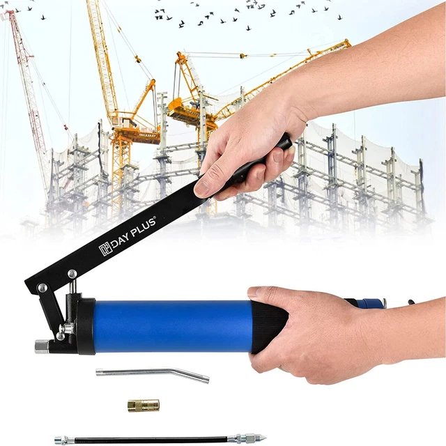 HEAVY DUTY MANUAL Grease Gun Lever Grip 600cc Cartridge Type Flexible