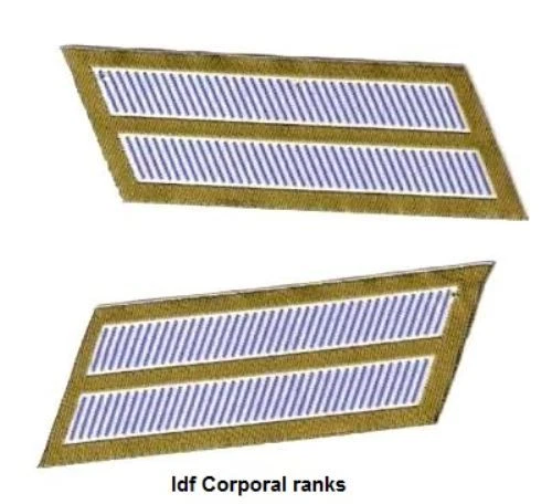 IDF ZAHAL FIELD Corporal Ranks.Rabat.New. Israel Military AUTHENTIC ...