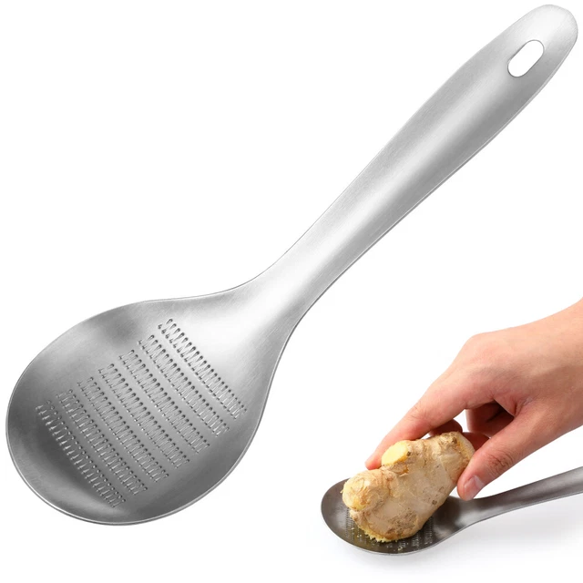 Molde de cuchara multifuncional acero inoxidable jengibre molido ajo triturador molino