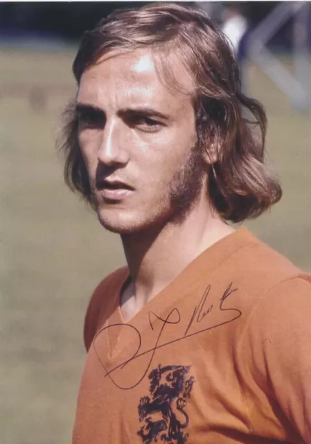 Johan Neeskens original signiertes Foto 10 x 15 cm