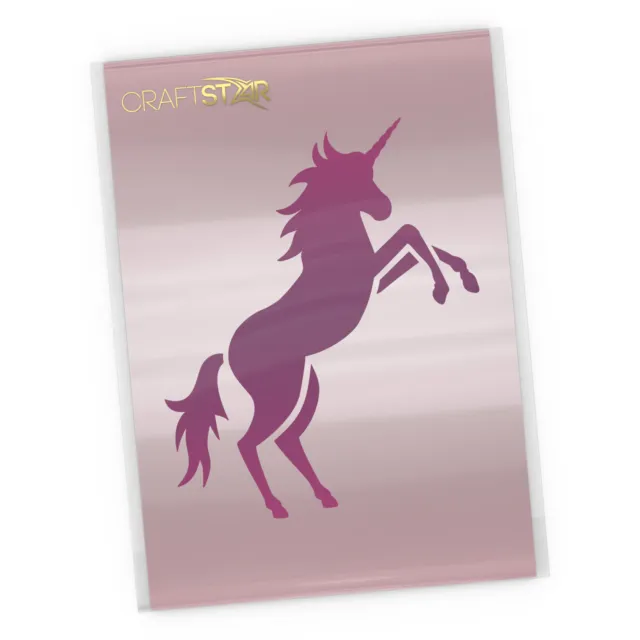 Prancing Unicorn Stencil - Unicorn Craft / Airbrush Template