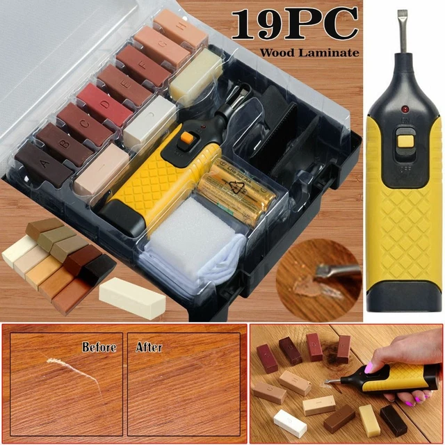Herramienta de mecanizado de madera sistema de cera placa inferior kit de reparación laminado