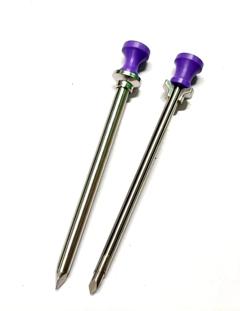 2pc SS Laparoscopic SPC Trocar 16fr and 18fr Surgical Instruments CE approved