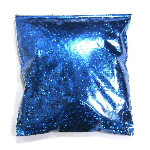 9oz / 266ml Electric Blue .025" Metal Flake, Old School Paint, Gelcoat Additive