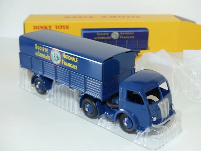 DINKY TOYS - Tracteur Panhard avec sa Remorque - Modèle SNCF EUR 22,00