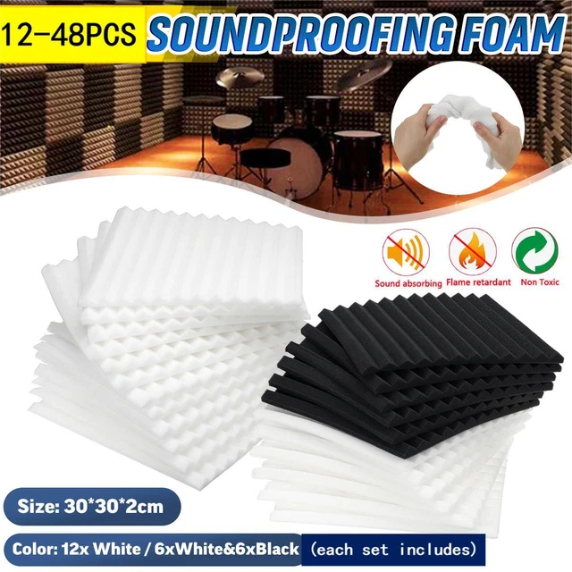 DIY STUDIO ACOUSTIC Foam Sound Absorbtion Proofing Panels Wedge ...